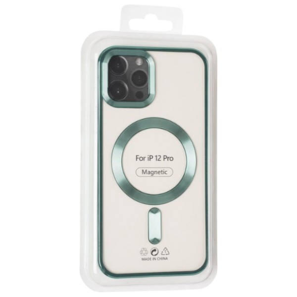Фото - Чохол для смартфону Gelius Chrome Frame Case MagSafe for iPhone 12 Pro Green (94687)