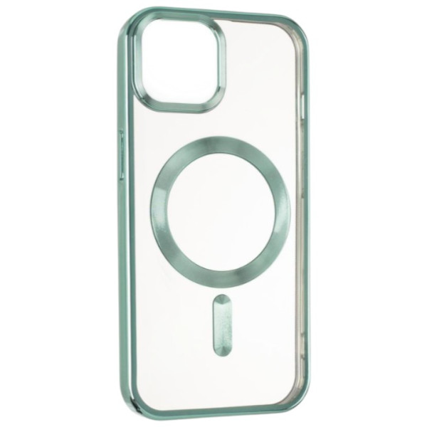 Фото - Чохол для смартфону Gelius Chrome Frame Case MagSafe for iPhone 15 Pro Green (94706)