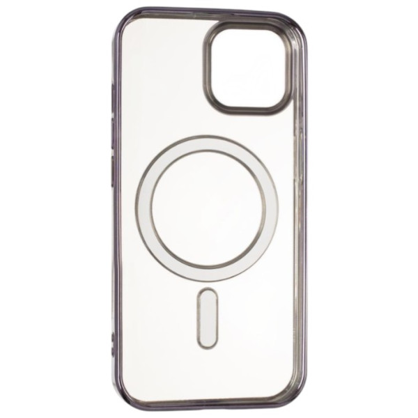 Фото - Чехол для смартфона Gelius Chrome Frame Case MagSafe for iPhone 15 Deep Purple (94703)