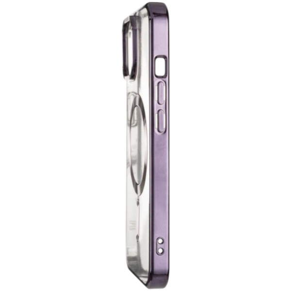Фото - Чехол для смартфона Gelius Chrome Frame Case MagSafe for iPhone 15 Deep Purple (94703)