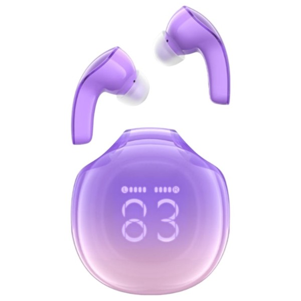 Фото - Наушники вкладыши беспроводные TWS AceFast T9 grape purple (6974316282563)