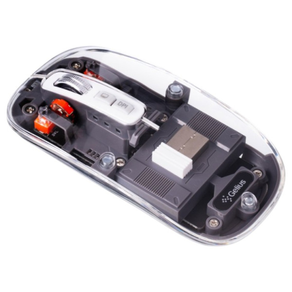 Фото - Миша бездротова Gelius Aura GP-WM001 Transparent/Grey (99746)