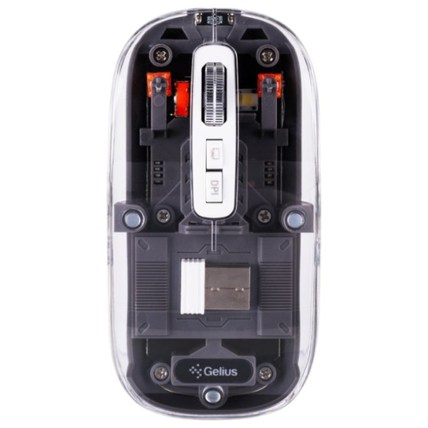 Фото - Миша бездротова Gelius Aura GP-WM001 Transparent/Grey (99746)