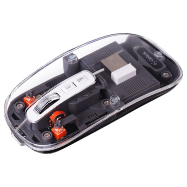 Фото - Миша бездротова Gelius Aura GP-WM001 Transparent/Grey (99746)