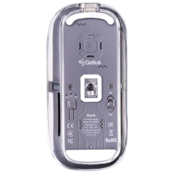 Фото - Миша бездротова Gelius Aura GP-WM001 Transparent/Grey (99746)