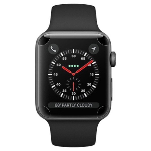 Фото - Захисна плівка для смарт-годинника BeCover Full Cover for Apple Watch Series 3/4 38mm/40mm (701963)