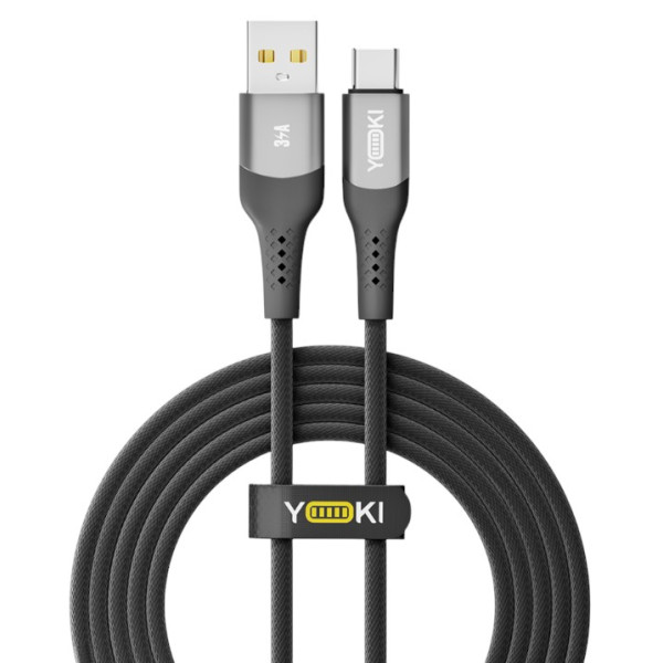 Фото - Кабель YOKI SOLID Type-C 3A 2m Black (YK-SO15)