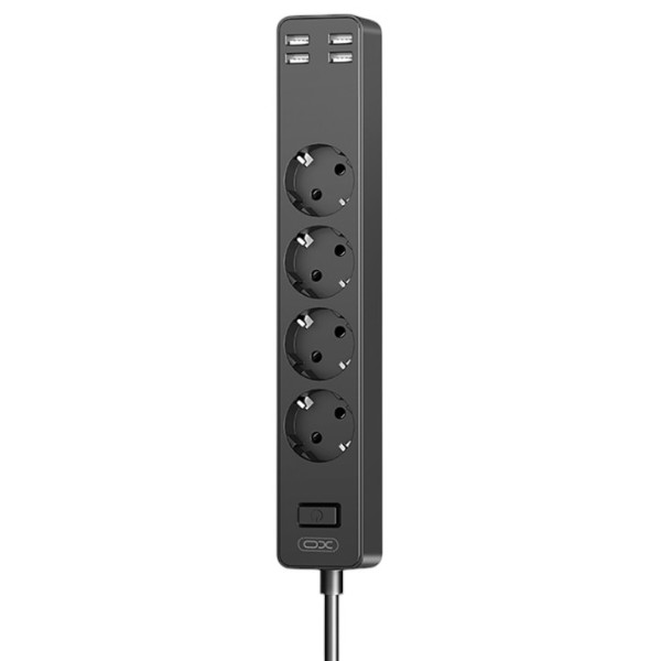 Фото - Мережевий фільтр XO WL10 4 розетки 4 USB 1.8 м Black (XO WL10.black) Фото - Мережевий фільтр XO WL10 4 розетки 4 USB 1.8 м Black (XO WL10.black)