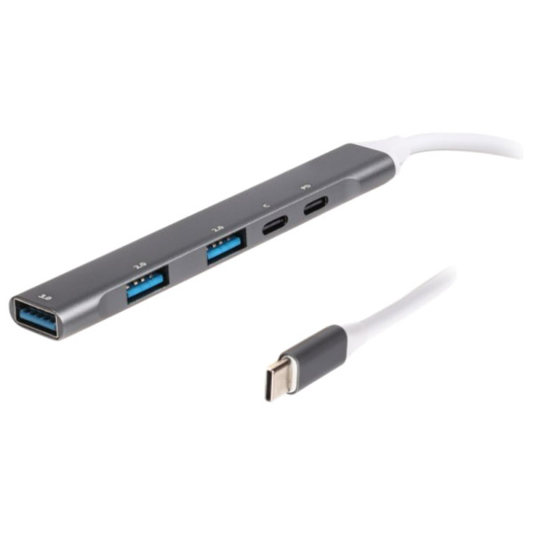 Фото - Хаб USB Maxxter 3.0 Type-С (HU3C-4P1PD-01)