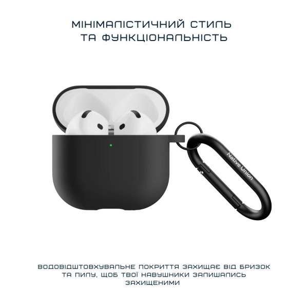 Фото - Чохол для навушників Native Union Active Case Black for Airpods 4th Gen (ACTCSE-BLK-AP4)
