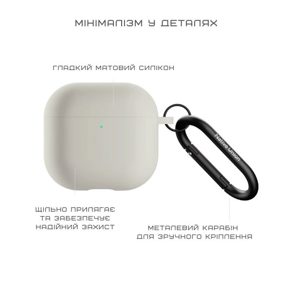 Фото - Чехол для наушников Native Union Active Case Sandstone for Airpods 4th Gen (ACTCSE-SAN-AP4)