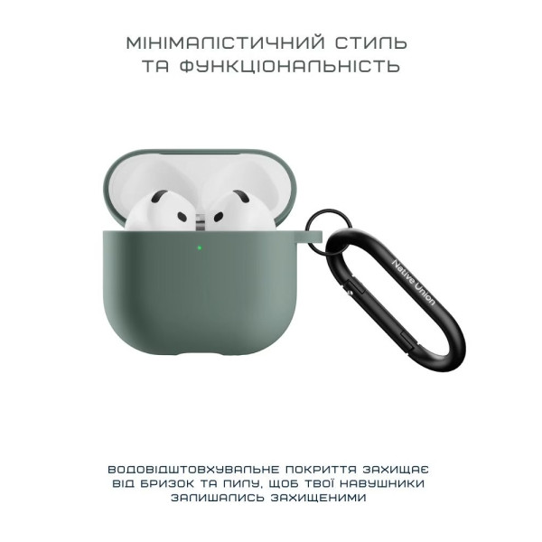 Фото - Чохол для навушників Native Union Active Case Slate Green for Airpods 4th Gen (ACTCSE-GRN-AP4)