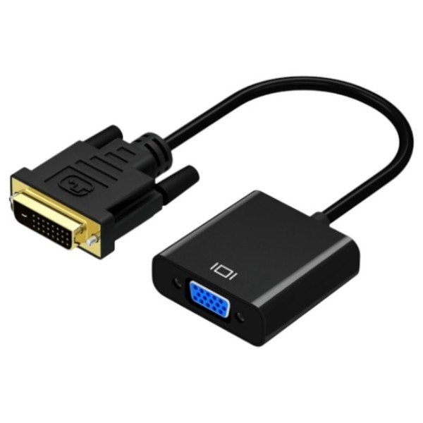 Фото - Переходник Voltronic DVI-D (24+1) (папа)-VGA (мама) 10 см (17155)