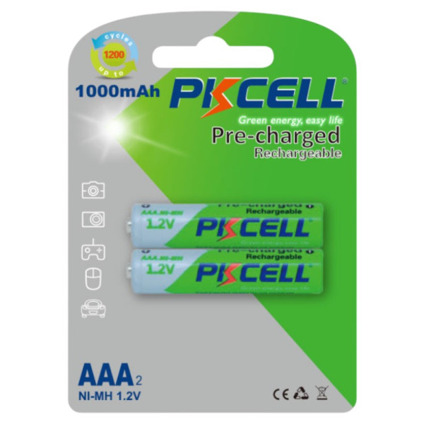 Фото - Акумулятор тип AAA PKCELL 1000mAh 2 шт. (PC/AAA1000-2BA)