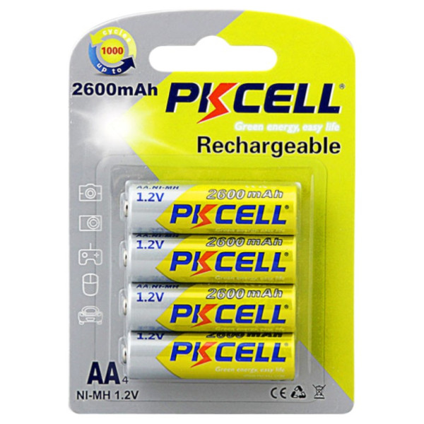 Фото - Акумулятор тип AA PKCELL 2600mAh 4 шт. (PC/AA2600-4BA)