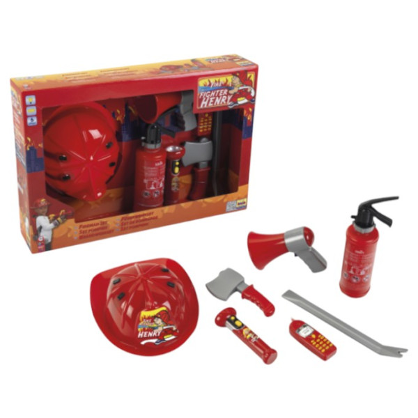 Фото - Сюжетно-рольова гра. Набір-професій Klein PRO - Іграшковий пожежний набір з шоломом, 7 шт. (8967)