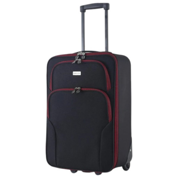 Фото - Валіза Semi Line S Black/Red Lines (T5680-1)
