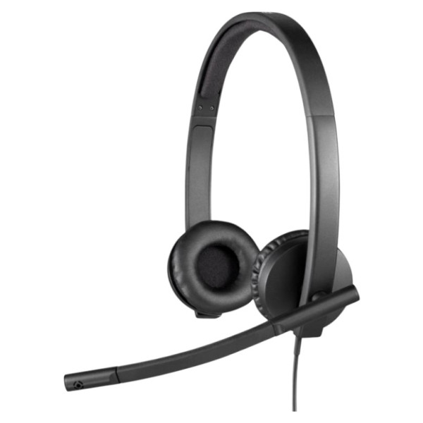 Фото - Гарнітура дротова Logitech H570e Corded Stereo USB Headset (Teams version) Black (981-001430)