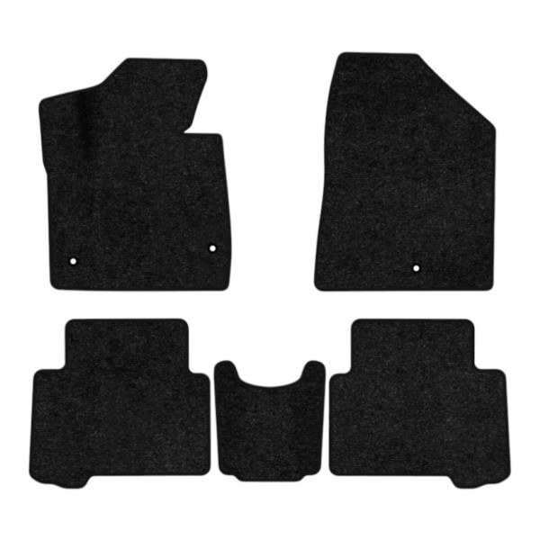 Фото - Килимки ворсові в салон авто EVAtech Standard Hyundai Santa FE (DM) 5 seats (3 clips) 2012-2017 3 покоління SUV Korea чорний кант HY13948CEC5KH3VEB