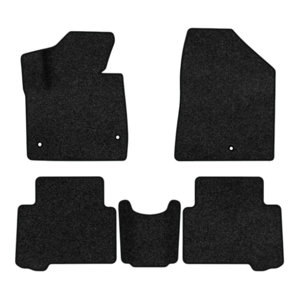 Фото - Коврики ворсовые в салон авто EVAtech Premium Hyundai Santa FE (DM) 5 seats (3 clips) 2012-2017 3 поколение SUV Korea черный кант HY13948CEC5KH3VPB