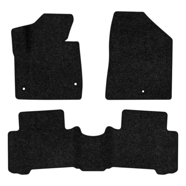 Фото - Килимки ворсові в салон авто EVAtech Standard Hyundai Santa FE (DM) 5 seats (3 clips) 2012-2017 3 покоління SUV Korea чорний кант HY13948ZEC3KH3VEB