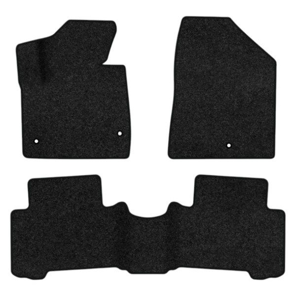 Фото - Килимки ворсові в салон авто EVAtech Premium Hyundai Santa FE (DM) 5 seats (3 clips) 2012-2017 3 покоління SUV Korea чорний кант HY13948ZEC3KH3VPB