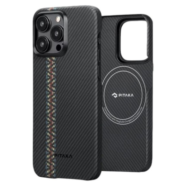 Фото - Чохол для смартфону Pitaka MagEZ Case 4 Fusion Weaving Rhapsody for iPhone 15 Pro (FR1501P) Фото - Чохол для смартфону Pitaka MagEZ Case 4 Fusion Weaving Rhapsody for iPhone 15 Pro (FR1501P)