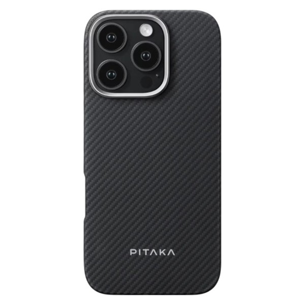 Фото - Чохол для смартфону Pitaka Ultra-Slim Classic Twill 600D Black/Grey for iPhone 16 Pro (KI1601PA)