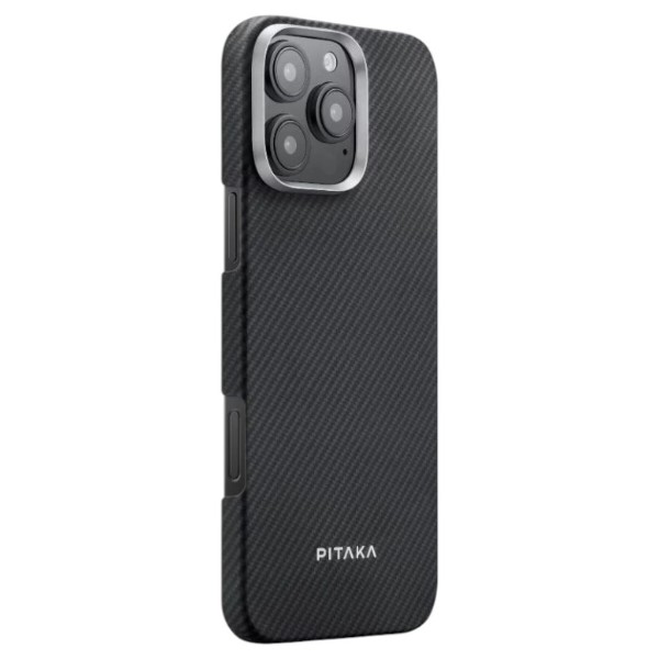Фото - Чохол для смартфону Pitaka Ultra-Slim Classic Twill 600D Black/Grey for iPhone 16 Pro Max (KI1601PMA)