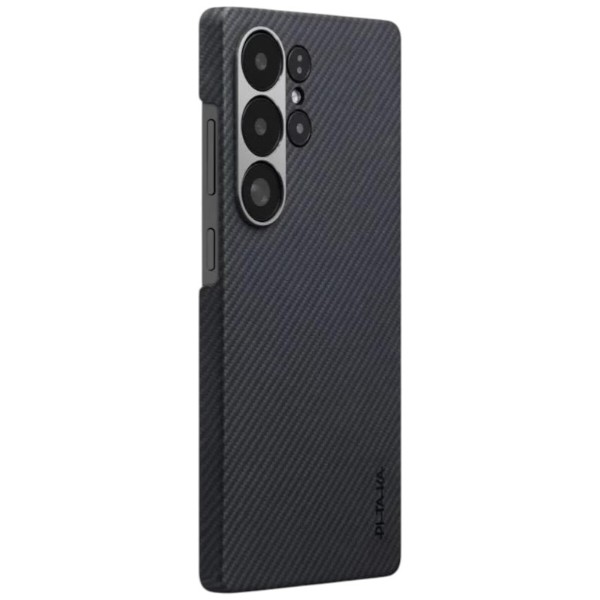 Фото - Чохол для смартфону Pitaka Ultra-Slim Case Classic Twill 600D Black/Grey for Samsung Galaxy S25 Ultra (KS2501U)