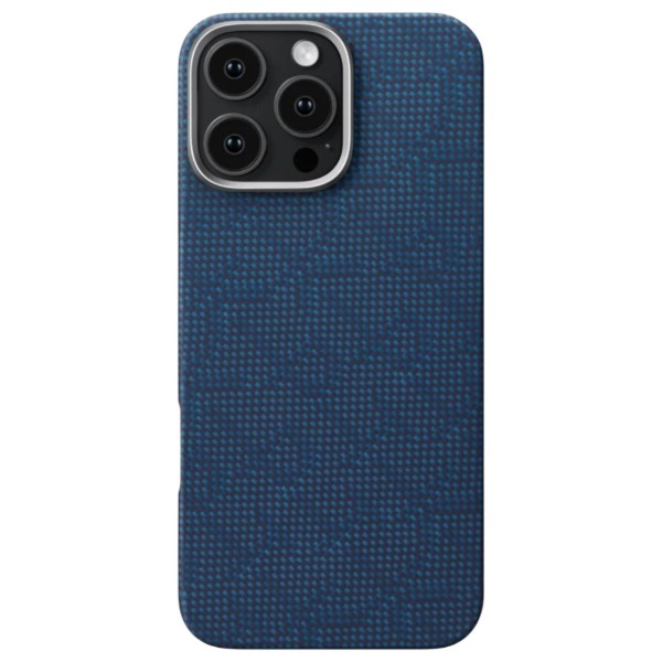 Фото - Чехол для смартфона Pitaka Tactile Woven Monogram Dark Blue for iPhone 16 Pro (KI1603PTK)