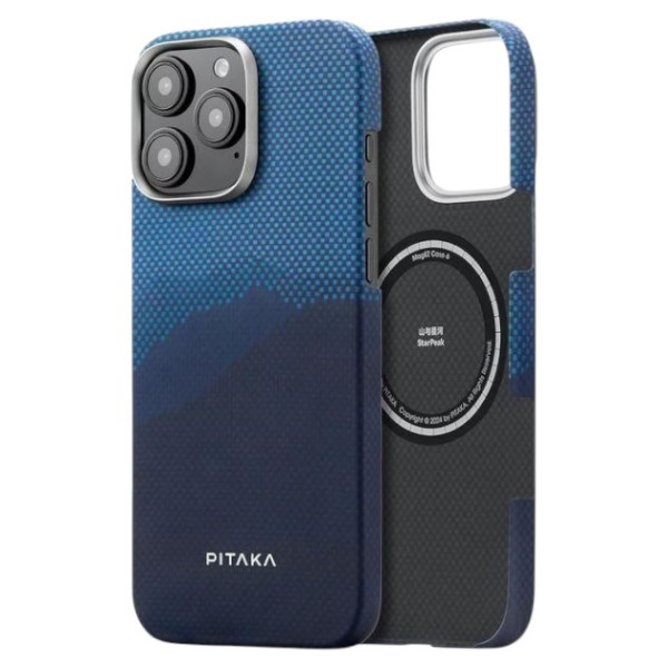 Фото - Чохол для смартфону Pitaka Tactile Woven StarPeak Lumintex Over The Horizon for iPhone 16 Pro (KI1603POTH) Фото - Чохол для смартфону Pitaka Tactile Woven StarPeak Lumintex Over The Horizon for iPhone 16 Pro (KI1603POTH)