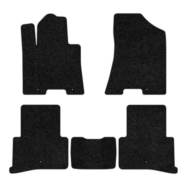 Фото - Килимки ворсові в салон авто EVAtech Standard для Hyundai Tucson (Squib VL+VR) 2015-2021 3 покоління SUV USA чорний кант HY32611CV5LA5VEB