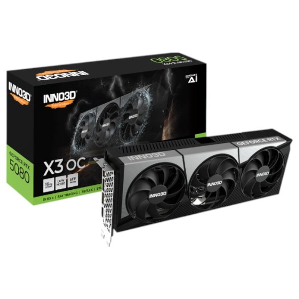 Фото - Відеокарта Inno3D NVIDIA GeForce RTX 5080 X3 OC (N50803-16D7X-17603930)