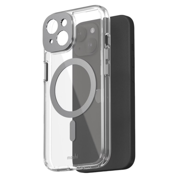 Фото - Чохол для смартфону Moshi iGlaze Slim Hardshell Case Meteorite Gray for iPhone 15 (99MO231005)