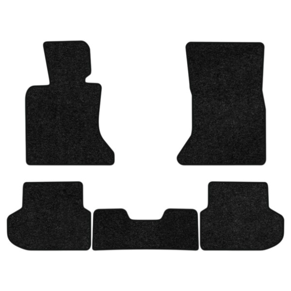 Фото - Килимки ворсові в салон авто EVAtech Standard для BMW 5 Series (F10) (xDrive) Restyling Electric seats 2013-2017 6 покоління Sedan EU чорний кант BM13491CB5BM8VEB
