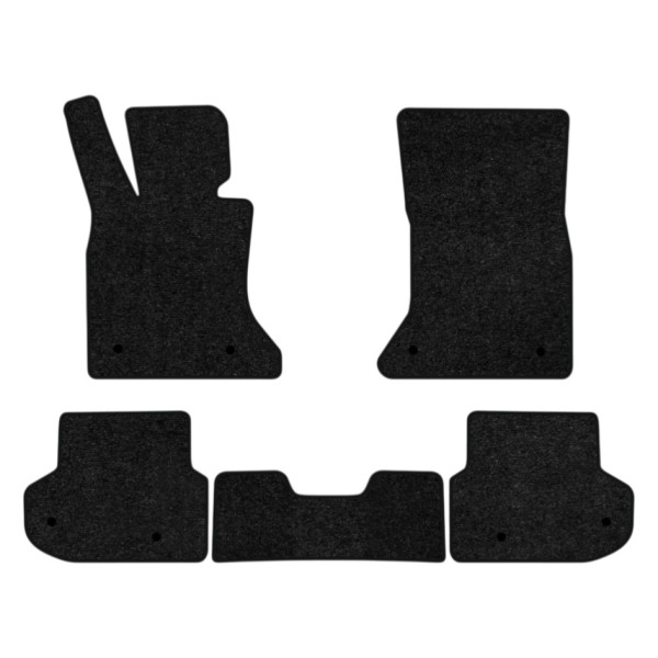 Фото - Килимки ворсові в салон авто EVAtech Standard для BMW 5 Series (F10) (xDrive) Restyling Electric seats 2013-2017 6 покоління Sedan EU чорний кант BM11058C5BW8VEB