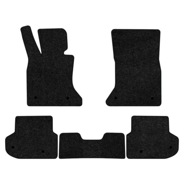 Фото - Килимки ворсові в салон авто EVAtech Standard для BMW 5 Series (F11) (xDrive) Restyling Mechanical seats 2013-2017 6 покоління Combi EU чорний кант BM11059C5BW8VEB