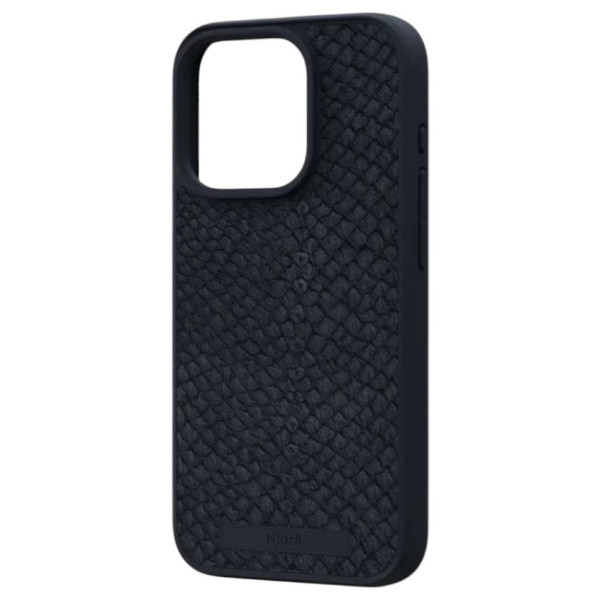 Фото - Чохол для смартфону Njord Salmon Leather MagSafe Case Black for iPhone 15 Pro (NA53SL00)