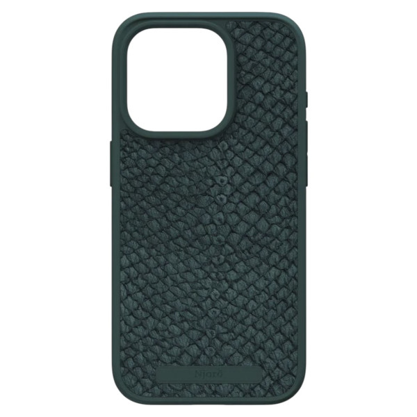 Фото - Чохол для смартфону Njord Salmon Leather MagSafe Case Dark Green for iPhone 15 Pro (NA53SL02)