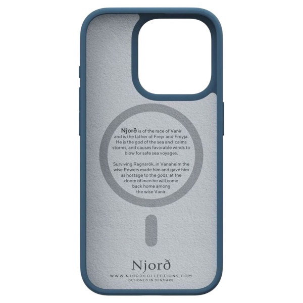 Фото - Чохол для смартфону Njord Fabric MagSafe Case Deep Sea for iPhone 15 Pro (NA53FA01)