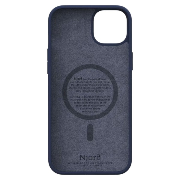 Фото - Чехол для смартфона Njord Salmon Leather MagSafe Case Petrol Blue for iPhone 15 Plus (NA52SL01)