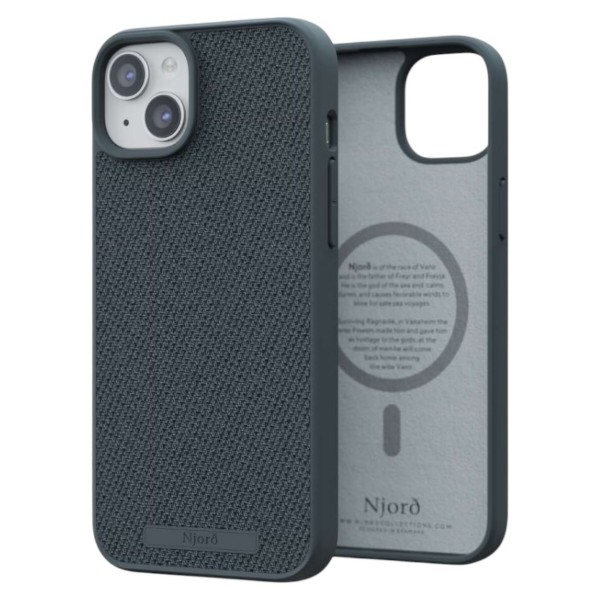Фото - Чехол для смартфона Njord Fabric MagSafe Case Dark Grey for iPhone 15 Plus (NA52FA09)