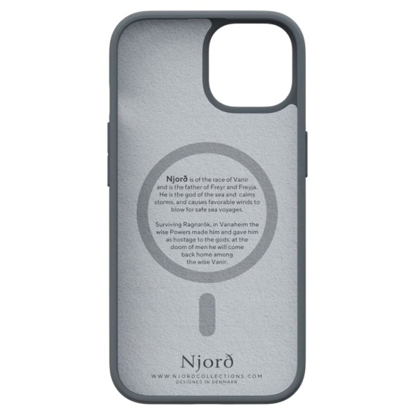 Фото - Чехол для смартфона Njord Fabric MagSafe Case Dark Grey for iPhone 15 Plus (NA52FA09)