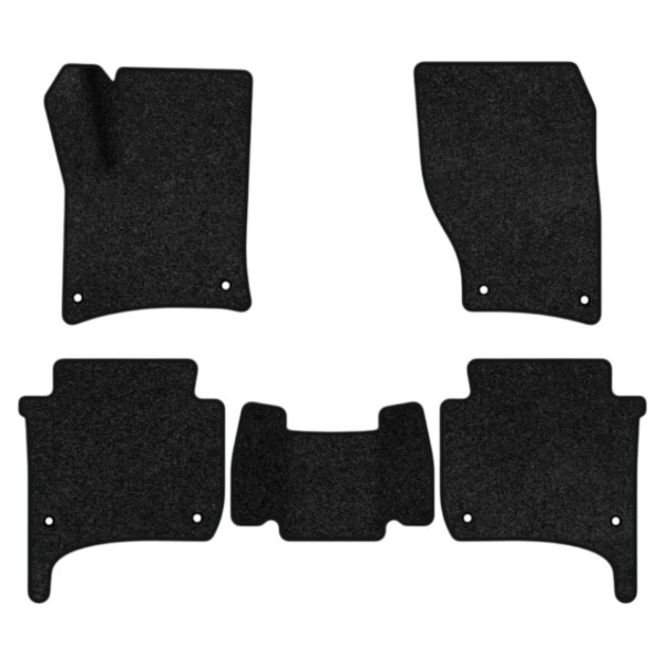 Фото - Коврики ворсовые в салон авто EVAtech Premium для Volkswagen Touareg (7P) (4-zone climate control) 2010-2014 2 поколение SUV EU черный кант (VW33959CD5TL8VPB)