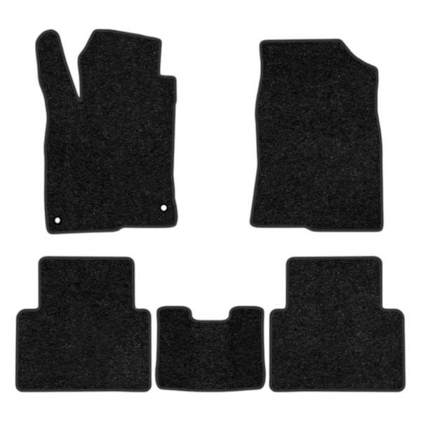 Фото - Килимки ворсові в салон авто EVAtech Standard для Honda Civic (FK) 5-doors 2015-2021 10 покоління Htb USA чорний кант HA1675CV5TL2VEB