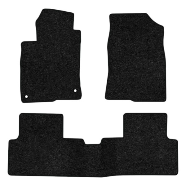 Фото - Килимки ворсові в салон авто EVAtech Standard для Honda Civic (FK) 5-doors 2015-2021 10 покоління Htb USA чорний кант HA1675ZG3TL2VEB