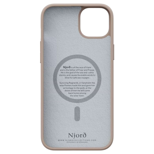 Фото - Чохол для смартфону Njord Fabric MagSafe Case Pink Sand for iPhone 15 Plus (NA52FA12)