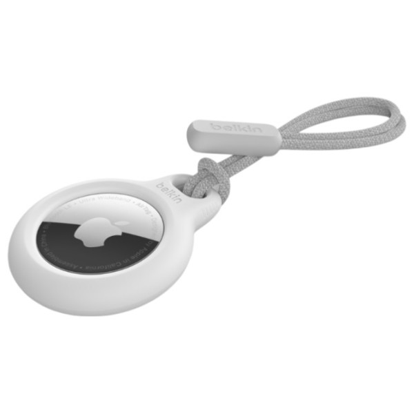 Фото - Чохол для бездротового маяка Belkin Secure Holder Strap AirTag White (F8W974BTWHT)