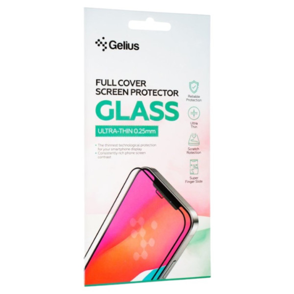 Фото - Захисне скло для смартфону Gelius Full Cover Ultra-Thin 0.25mm for Motorola E14 Black (100345)